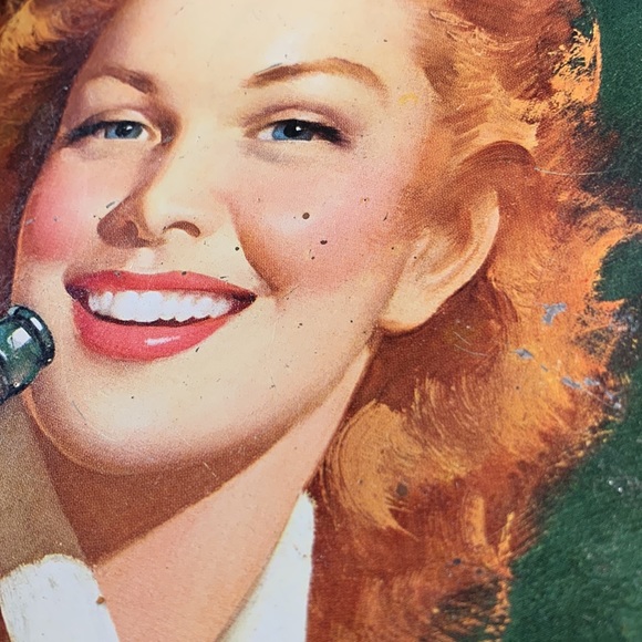 Coca-Cola redhead girl metal Tray - Picture 3 of 12